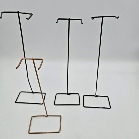Vintage Barbie Doll Stands Wire Black Gold Copper Lot Of 4 1960s Read - Picture 5 of 5